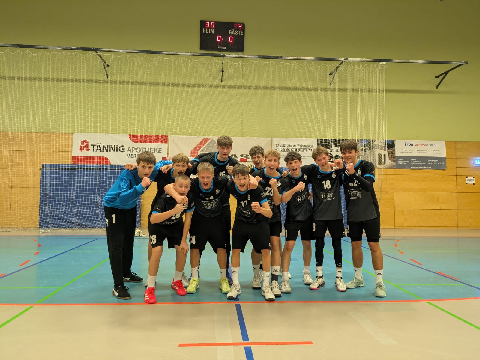 Arbeitssieg für die C-Jugend des SC Freising inRimpar: Angriff überzeugt, Abwehr mit Luft nach oben