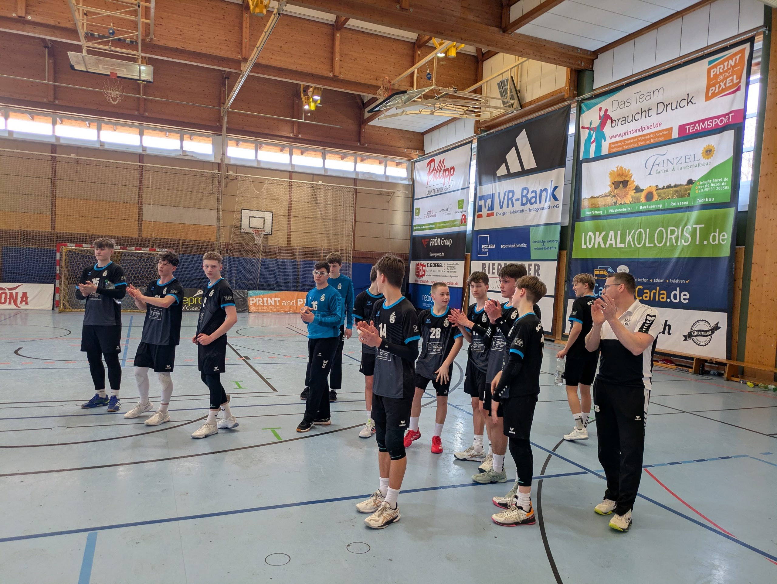 Männliche C-Jugend des SC Freising im Regionalliga-Auswärtsspiel beim HC Erlangen